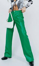 High Waist Street Faux Leather Pants