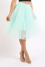Tulle Tutu Midi Ballet Skirt mint