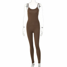 Solid Color Women's Sportwear Yoga Jumpsuit