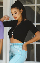 Pearl Button Down Knit Tops