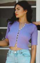 Pearl Button Down Knit Tops