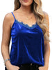 Eyelash V Neck Velvet Tank Top