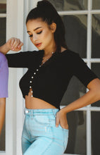 Pearl Button Down Knit Tops