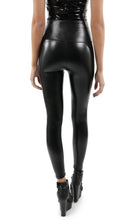 Black High Waist Skin Tight Faux Leather Leggings