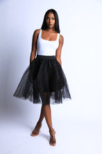 Tulle Tutu Midi Ballet Skirt Black