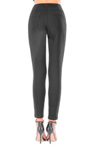 Trendy Black Leggings with Back Pockets