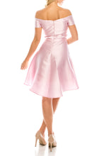 Light Pink Off-the-Shoulder A-Line Party Dress