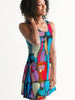 Geometric Racerback Multicolor Mini Dress