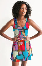 Geometric Racerback Multicolor Mini Dress